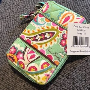 Vera Bradley Carry It All Wristlet. NWT. “Tutti Frutti” print